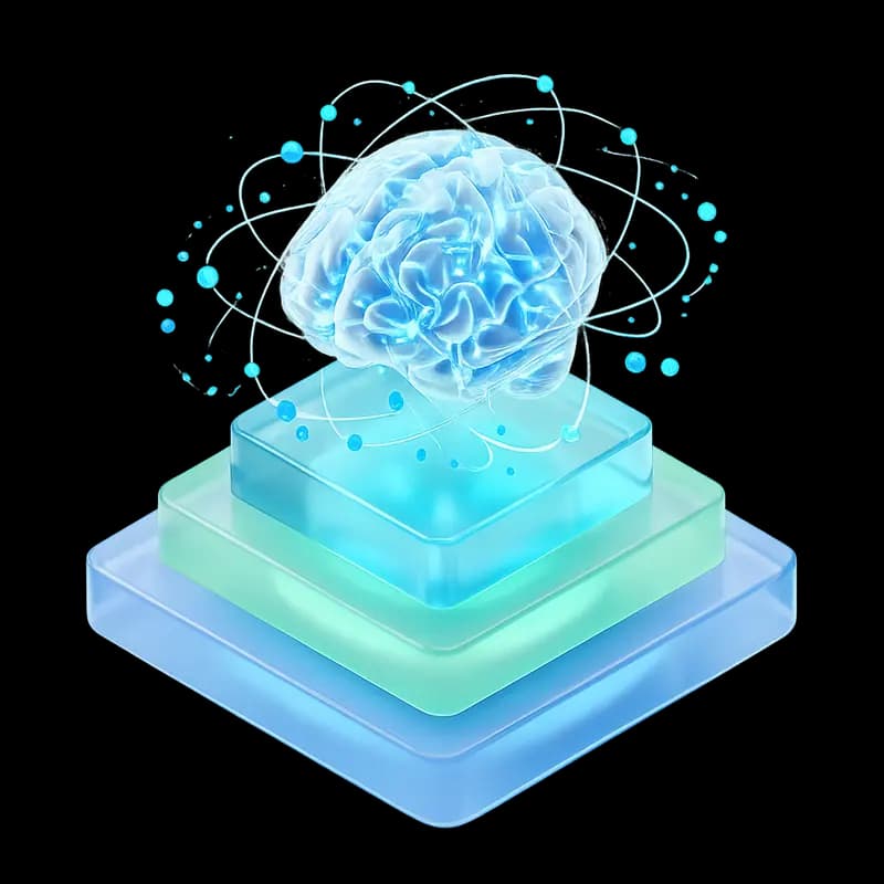 Glassy AI Brain